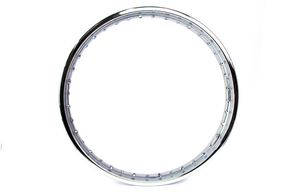 V-Twin - 52-0697 - 21 inch X 2.15 inch Rolled Edge Chrome Wheel Rim