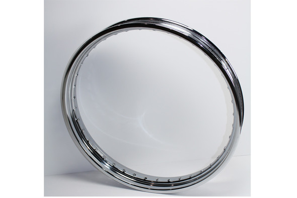 V-Twin - 52-0748 - 21 inch x 2.15 inch Rolled Edge Rim Chrome