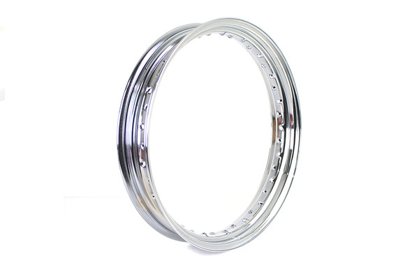 V-Twin - 52-0765 - 19 inch X 3.00 inch Drop Center Chrome Wheel Rim