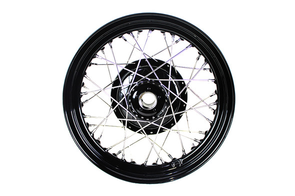 V-Twin - 52-0766 - 45 inch WL 16 inch x 3.00 inch Front Wheel Assembly Black
