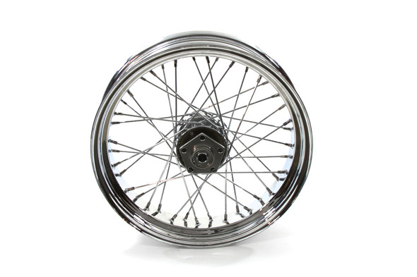 V-Twin - 52-0776 - 18 inch x 4.25 inch Replica Rear Spoke Wheel - Fits 1973-1982 Harley-Davidson FX, 1973-1984 FL