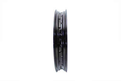 V-Twin - 52-0785 - 18 inch x 2.15 inch Rolled Edge Rim Black - Fits 1941-1980 Harley-Davidson FL (front or rear), 1936-1939 EL (front or rear), 1937-1939 UL (front or rear), 1935-1952 WL (rear only)