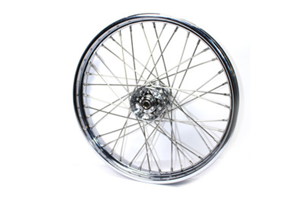 V-Twin - 52-0802 - 21 inch x 2.15 inch Replica Front Spoke Wheel