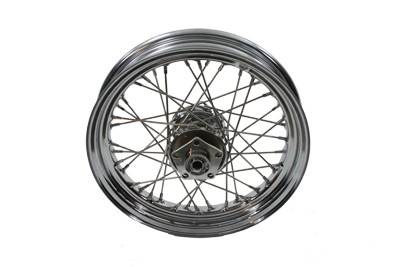 V-Twin - 52-0808 - 16 inch x 3.00 inch Rear Spoke Wheel - Fits 1979-1981 Harley-Davidson XL