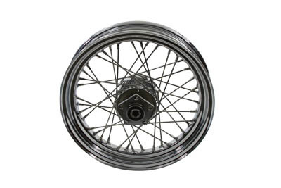 V-Twin - 52-0809 - 16 inch x 3.00 inch Rear Spoke Wheel - Fits 1984-1985 Harley-Davidson FXST, 1982-1984 FXE, 1982-1985 XL