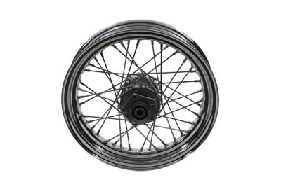 V-Twin - 52-0809 - 16 inch x 3.00 inch Rear Spoke Wheel - Fits 1984-1985 Harley-Davidson FXST, 1982-1984 FXE, 1982-1985 XL