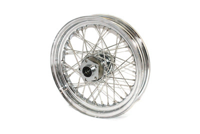 V-Twin - 52-0810 - 16 inch x 3.00 inch Rear Spoke Wheel - Fits 1986-1994 Harley-Davidson FXRS, 1986-1996 FLST, 1991-1996 FXDG, 1986-1994 FXR, 1986-1996 FXSTC, FXST