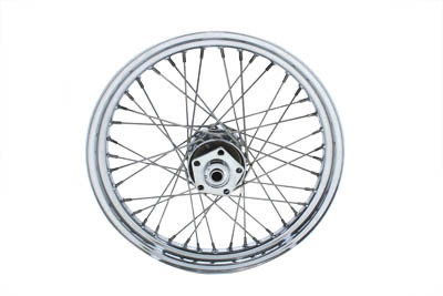 V-Twin - 52-0812 - 19 inch x 2.50 inch Replica Front or Rear Spoke Wheel - Fits 1973-1982 Harley-Davidson FXE (rear only), 1973-1984 FLH, FL