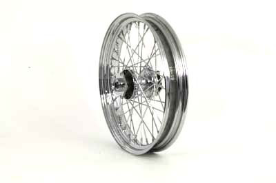 V-Twin - 52-0814 - 19 inch x 2.50 inch Replica Front Spoke Wheel - Fits 1973-1984 Harley-Davidson FL