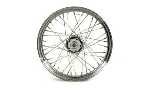 V-Twin - 52-0814 - 19 inch x 2.50 inch Replica Front Spoke Wheel