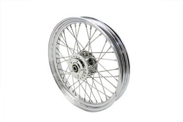 V-Twin - 52-0818 - 19 inch x 2.50 inch Replica Front Spoke Wheel