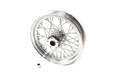 V-Twin - 52-0823 - 16 inch x 3.00 inch Front Spoke Wheel - Fits 1991-1995 Harley-Davidson FXDWG, 1984-1985 FX, 1984-1995 FXST