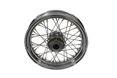 V-Twin - 52-0849 - 16 inch x 3.00 inch Replica Front Spoke Wheel