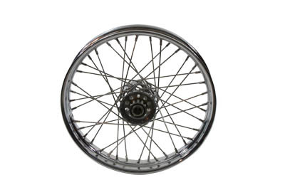 V-Twin - 52-0877 - 18 inch X 2.15 inch Front or Rear Spoke Wheel - Fits 1937-1948 Harley-Davidson UL, 1936-1952 WL (rear only), 1936-1940 EL, 1941-1966 FL