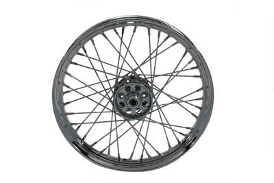 V-Twin - 52-0884 - 18 inch X 2.15 inch Rear Spoke Wheel - Fits 1957-1978 Harley-Davidson XL, 1954-1956 K