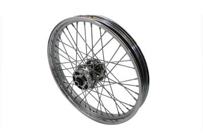 V-Twin - 52-0906 - Replica Front Spoked 21 inch x 2.15 inch Wheel - Fits 1996-1999 Harley-Davidson FXDWG, FXST