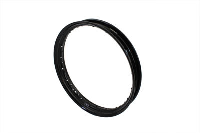 V-Twin - 52-0961 - KH Replica 19 inch x 2.25 inch Wheel Rim Black - Fits 1930-1952 Harley-Davidson WL