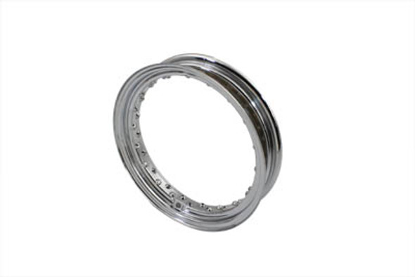 V-Twin - 52-0966 - Replica 16 inch X 3.00 inch Chrome Drop Center Wheel Rim