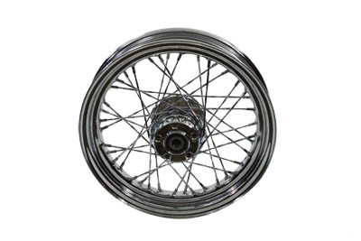 V-Twin - 52-0976 - 16 inch x 3.00 inch Rear Spoke Wheel - Fits 2000-2004 Harley-Davidson XL, 2000-2001 FLT, 2000-2007 FLST, FXST, 2000-2005 FXD (Standard)