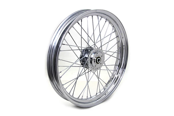 V-Twin - 52-1025 - 23 inch x 3.00 inch Front Spoke Wheel - Fits 1978-1983 Harley-Davidson XL, FX