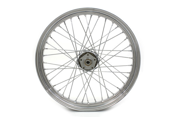 V-Twin - 52-1026 - 23 inch x 3.00 inch Front Spoke Wheel - Fits 1973-1984 Harley-Davidson FL