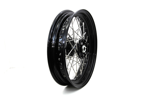 V-Twin - 52-1039 - 16 inch x 3.00 inch Front or Rear KH Style Spoke Wheel - Fits 1967-1972 Harley-Davidson FL