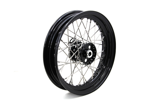V-Twin - 52-1039 - 16 inch x 3.00 inch Front or Rear KH Style Spoke Wheel - Fits 1967-1972 Harley-Davidson FL