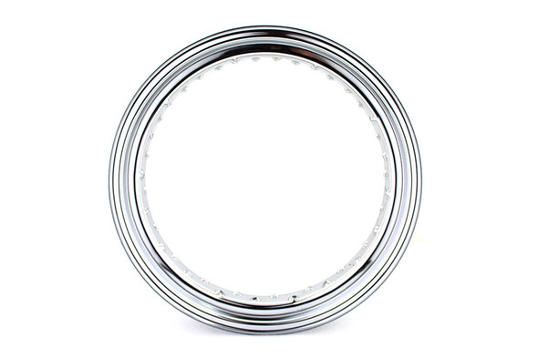 V-Twin - 52-1045 - 18 inch x 3.50 inch Drop Center Rim Chrome