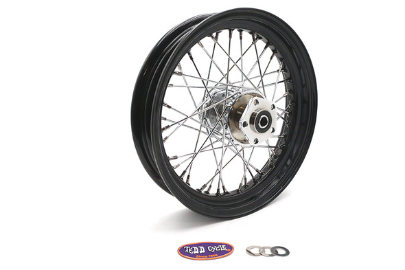 V-Twin - 52-1048 - 16 inch x 3.00 inch Rear Spoke Wheel - Fits 1986-1994 Harley-Davidson FXRS, 1991-1996 FXDWG, FXDL, 1986-1999 XL, 1986-1996 FLST, 1986-1994 FXR, 1986-1996 FXSTC, FXST, 1991-1996 FXD