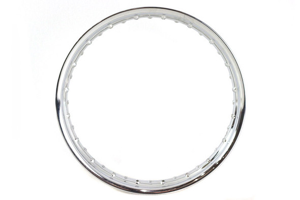 V-Twin - 52-1057 - KH Replica 19 inch x 2.15 inch Wheel Rim Chrome - Fits 1930-1952 Harley-Davidson WL