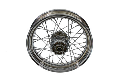 V-Twin - 52-1076 - 16 inch x 3.00 inch Rear Spoke Wheel - Fits 1997-1999 Harley-Davidson FLST, FXST, FXD