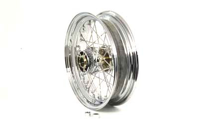 V-Twin - 52-1079 - 16 inch x 4.00 inch Rear Spoke Wheel - Fits 1997-1999 Harley-Davidson FLST, FXST, FXD