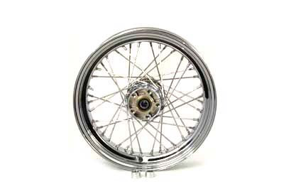V-Twin - 52-1079 - 16 inch x 4.00 inch Rear Spoke Wheel - Fits 1997-1999 Harley-Davidson FLST, FXST, FXD
