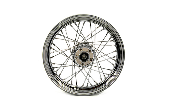 V-Twin - 52-1080 - 16 inch x 3.00 inch Rear Spoke Wheel - Fits 2000-2004 Harley-Davidson XL, 2000-2001 FLT, 2000-2007 FLST, FXST, 2000-2005 FXD (Standard)