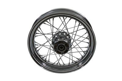 V-Twin - 52-1092 - 16 inch x 3.00 inch Replica Front Spoked Wheel - Fits 2000-2011 Harley-Davidson FLSTS