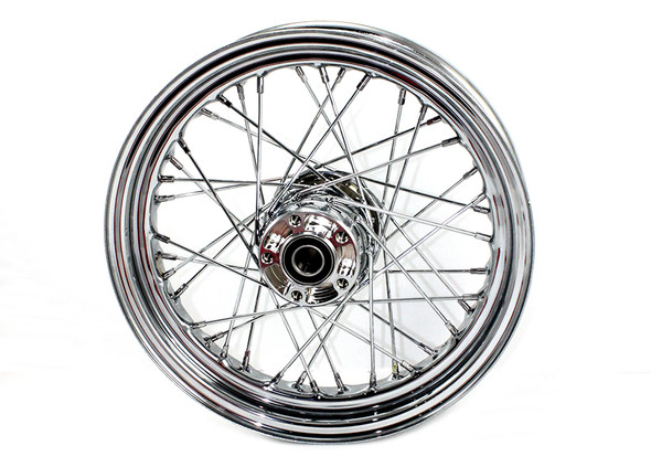 V-Twin - 52-1099 - 16 inch x 3.00 inch Rear Spoke Wheel - Fits 2005-2007 Harley-Davidson XL, 2002-2007 FLT