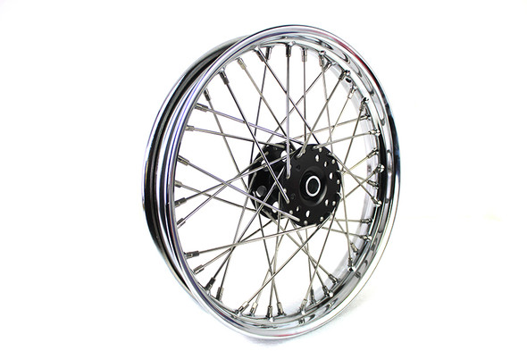 V-Twin - 52-1195 - 18 inch x 2.15 inch Indian Rear Wheel Chrome