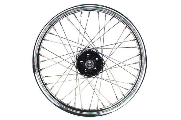 V-Twin - 52-1216 - 18 inch x 2.15 inch KH Type Front or Rear Wheel - Fits 1937-1948 Harley-Davidson UL (front or rear), 1936-1952 WL (rear only), 1936-1940 EL (front or rear), 1941-1966 FL (front or rear)