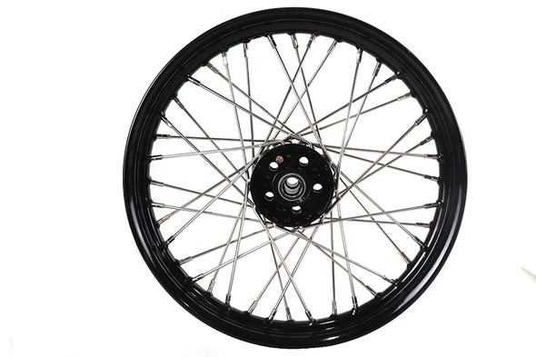 V-Twin - 52-1230 - 18 inch x 2.15 inch KH Type Front or Rear Wheel - Fits 1936-1940 Harley-Davidson WL (rear only), 1941-1965 FL (front or rear), 1936-1952 EL (front or rear), 1938-1940 UL (front or rear)