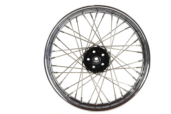 V-Twin - 52-1231 - 18 inch x 2.15 inch KH Type Front or Rear Wheel - Fits 1936-1940 Harley-Davidson WL (rear only), 1941-1965 FL (front or rear), 1936-1952 EL (front or rear), 1938-1940 UL (front or rear)