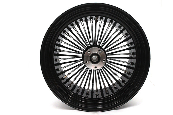 V-Twin - 52-1400 - 18 inch x 10.5 inch King Spoke Rear Wheel Black