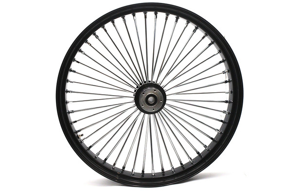 V-Twin - 52-1402 - 30 inch x 4.0 inch King Spoke Front Wheel Black