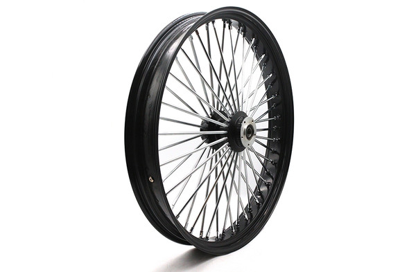 V-Twin - 52-1402 - 30 inch x 4.0 inch King Spoke Front Wheel Black