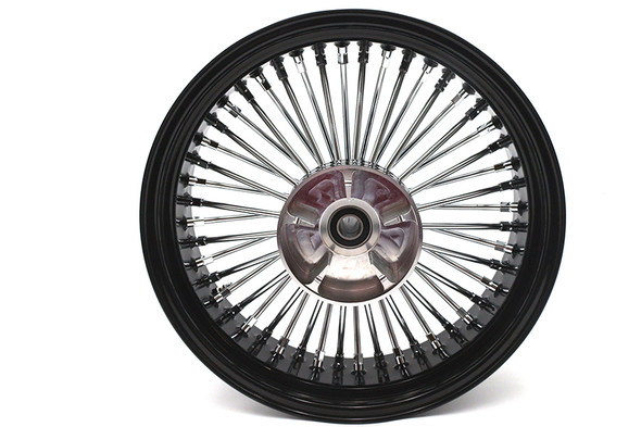 V-Twin - 52-1406 - 18 inch x 5.5 inch King Spoke Rear Wheel Black