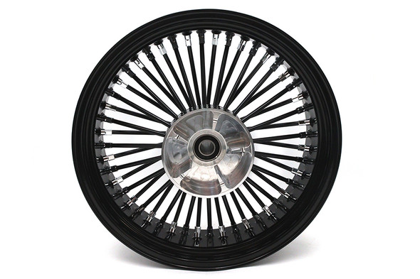 V-Twin - 52-1410 - 18 inch x 5.5 inch King Spoke Rear Wheel Black