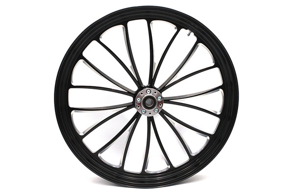 V-Twin - 52-1413 - 26 inch x 3.5 inch Manhattan Front Wheel Black Cut