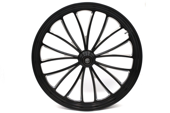 V-Twin - 52-1413 - 26 inch x 3.5 inch Manhattan Front Wheel Black Cut