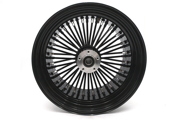 V-Twin - 52-1414 - 18 inch x 10.5 inch King Spoke Rear Wheel Black
