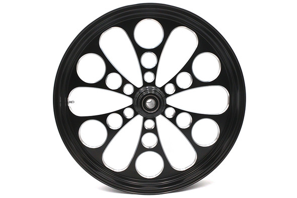 V-Twin - 52-1420 - 23 inch x 3.5 inch Kool Kat Front Wheel Black Cut
