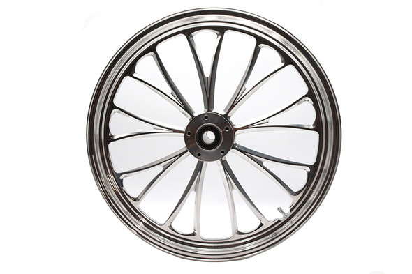 V-Twin - 52-1431 - 21 inch x 2.15 inch Manhattan Front Wheel Polished Aluminum